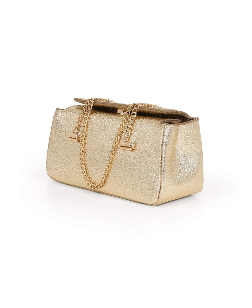Senna Compact Faux Leather Box Clutch