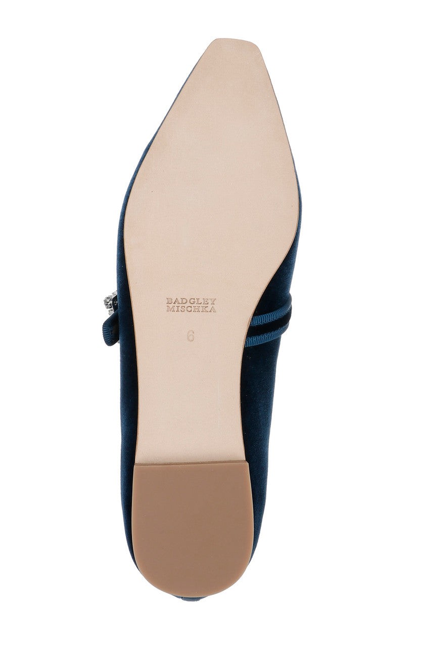 Brystol Ballerina Flats with Crystal Buckle