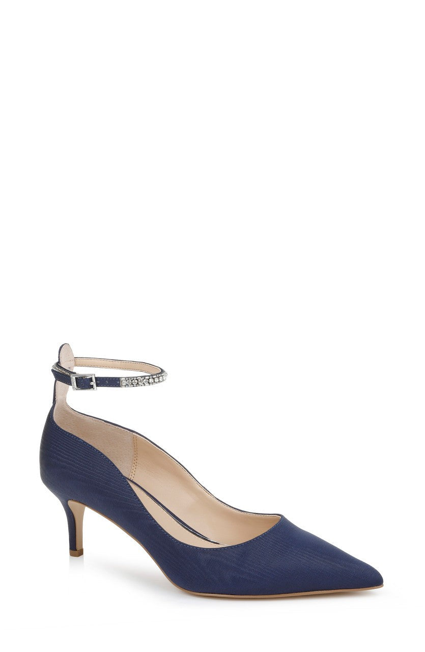 Jamila Ankle Strap Kitten Heel