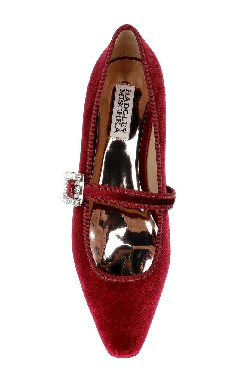 Brystol Ballerina Flats with Crystal Buckle