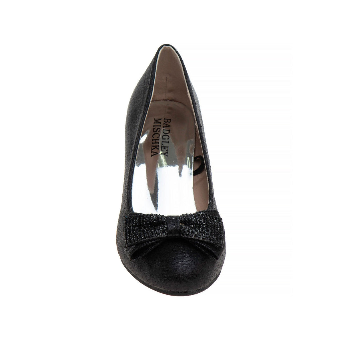 Girls' Sparkle Studded Bow Dress Shoes