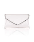Mika Mixed Crystal Satin Envelope Clutch