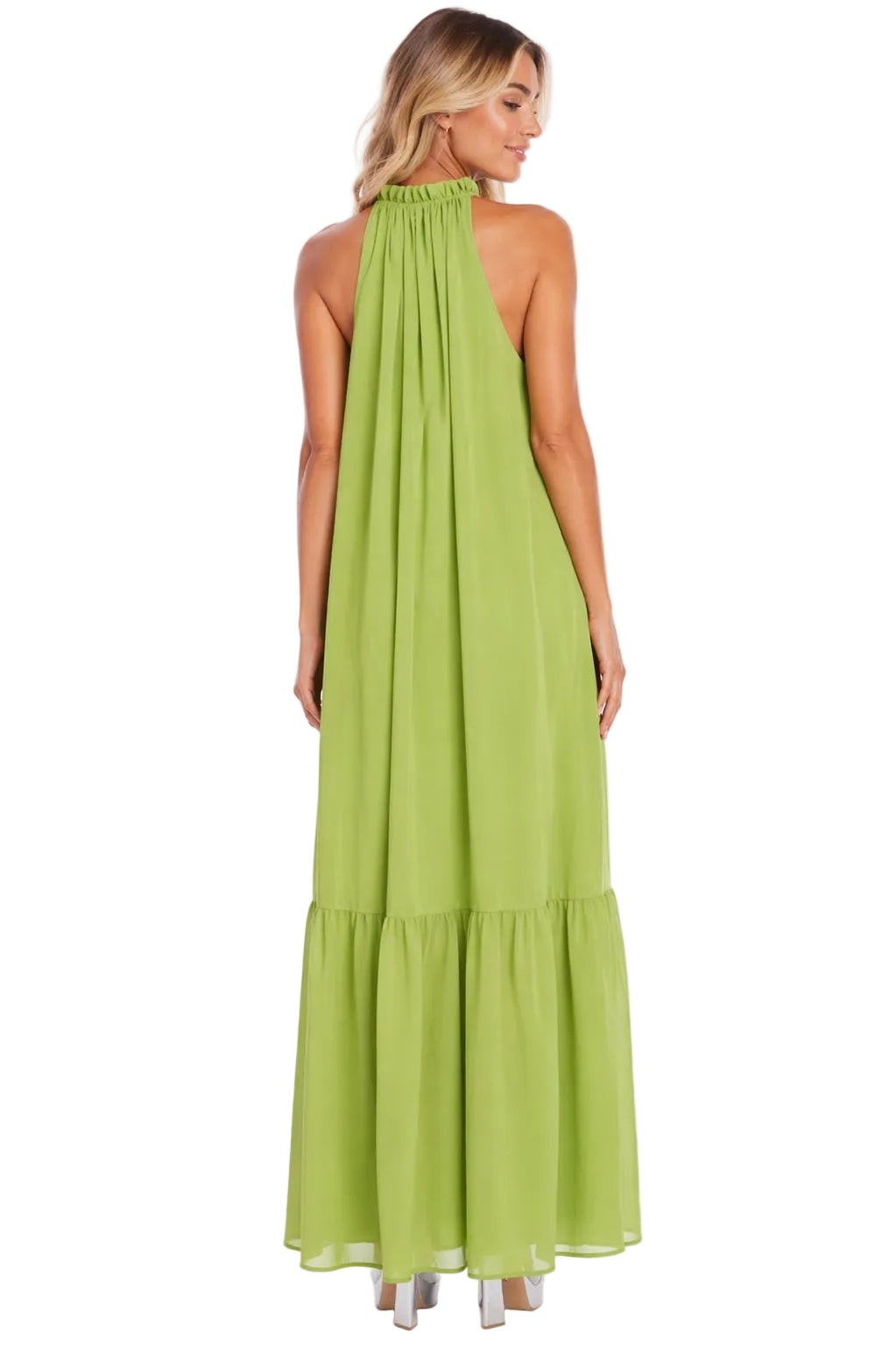 Georgette Trapeze Maxi Dress