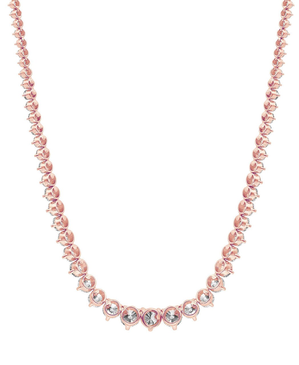 15CTTW Diamond Graduated Collar Necklace