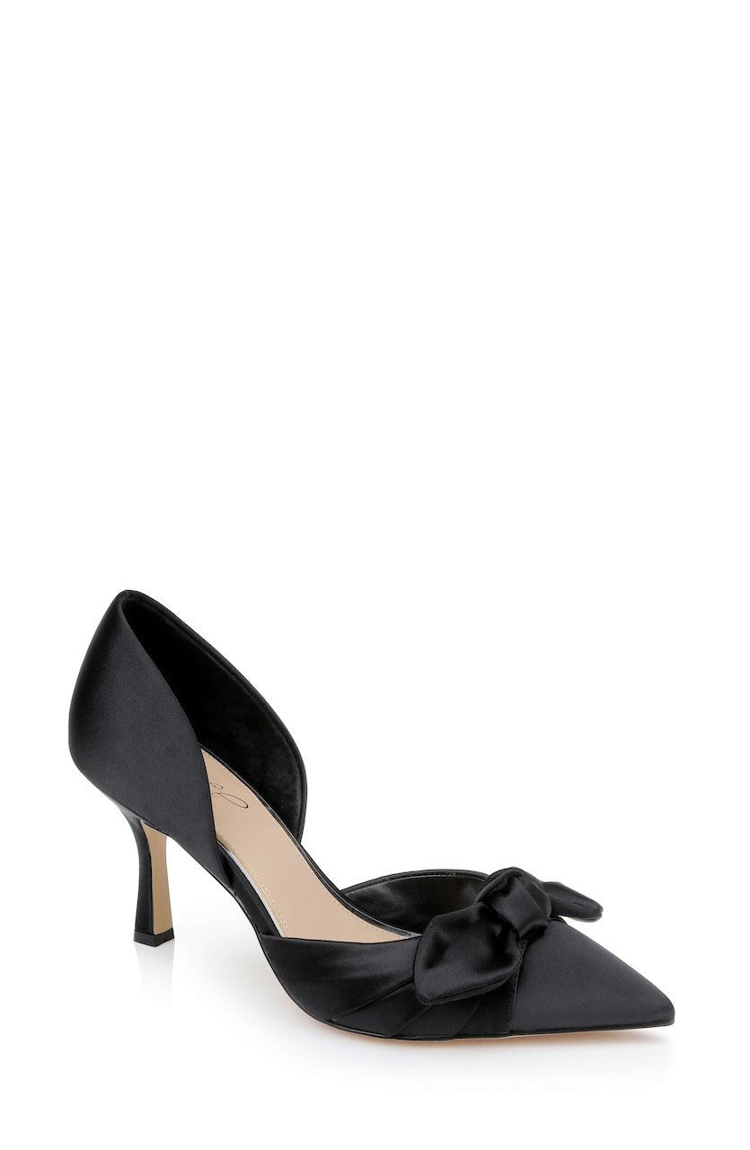 Emelia Satin Bow d’Orsay Pumps