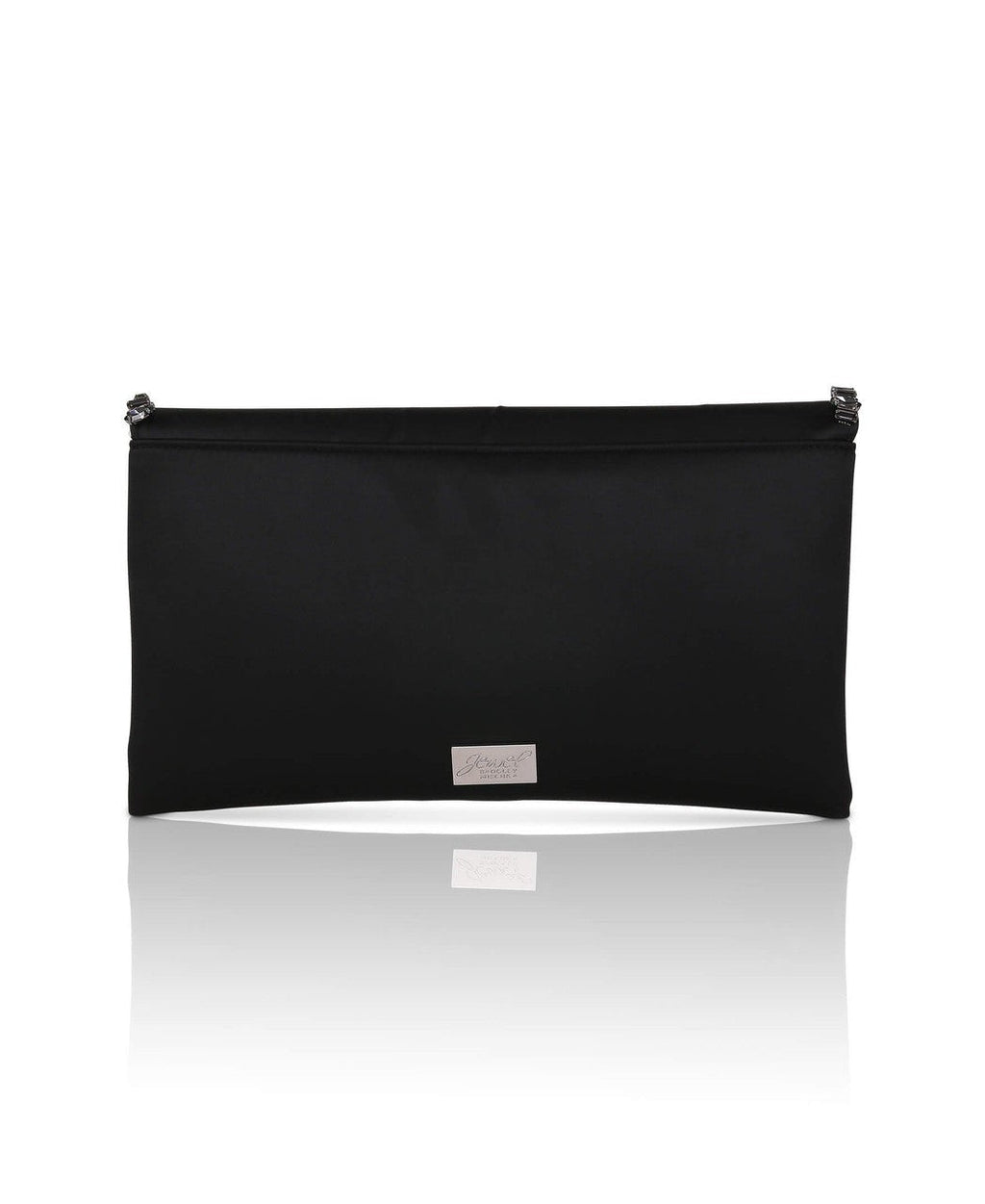 Mika Mixed Crystal Satin Envelope Clutch