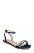 Ohara Minimalist Crystal Adorned Flats