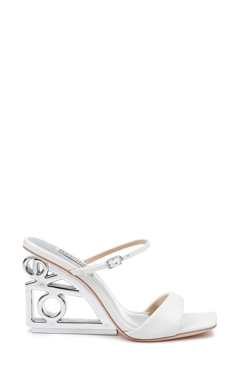 Luna Mule With Sculptural Wedge