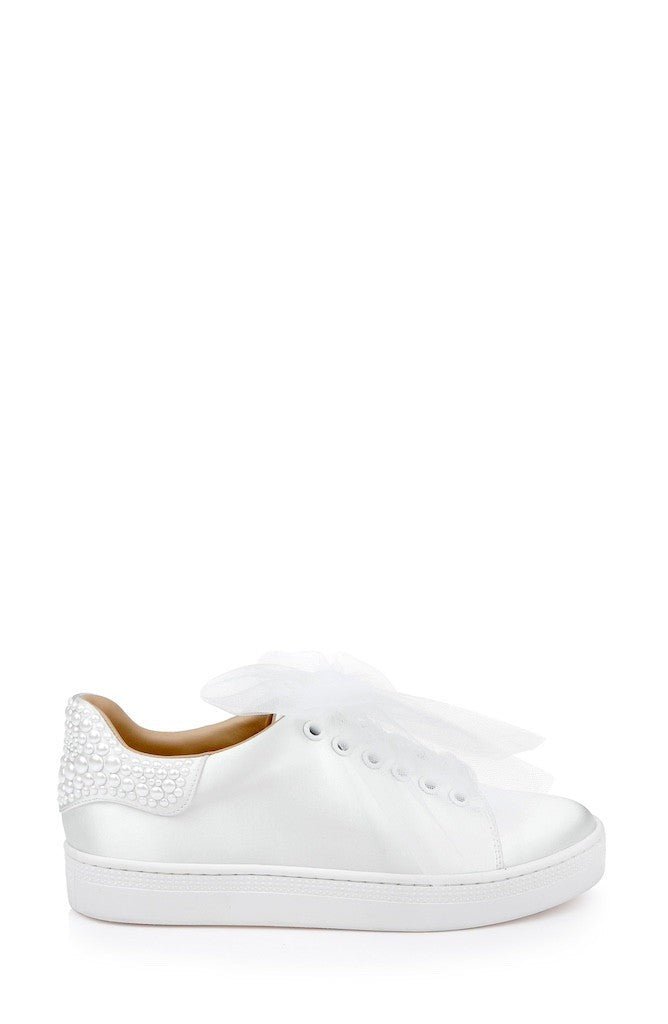 Gem Dressy Satin Sneakers