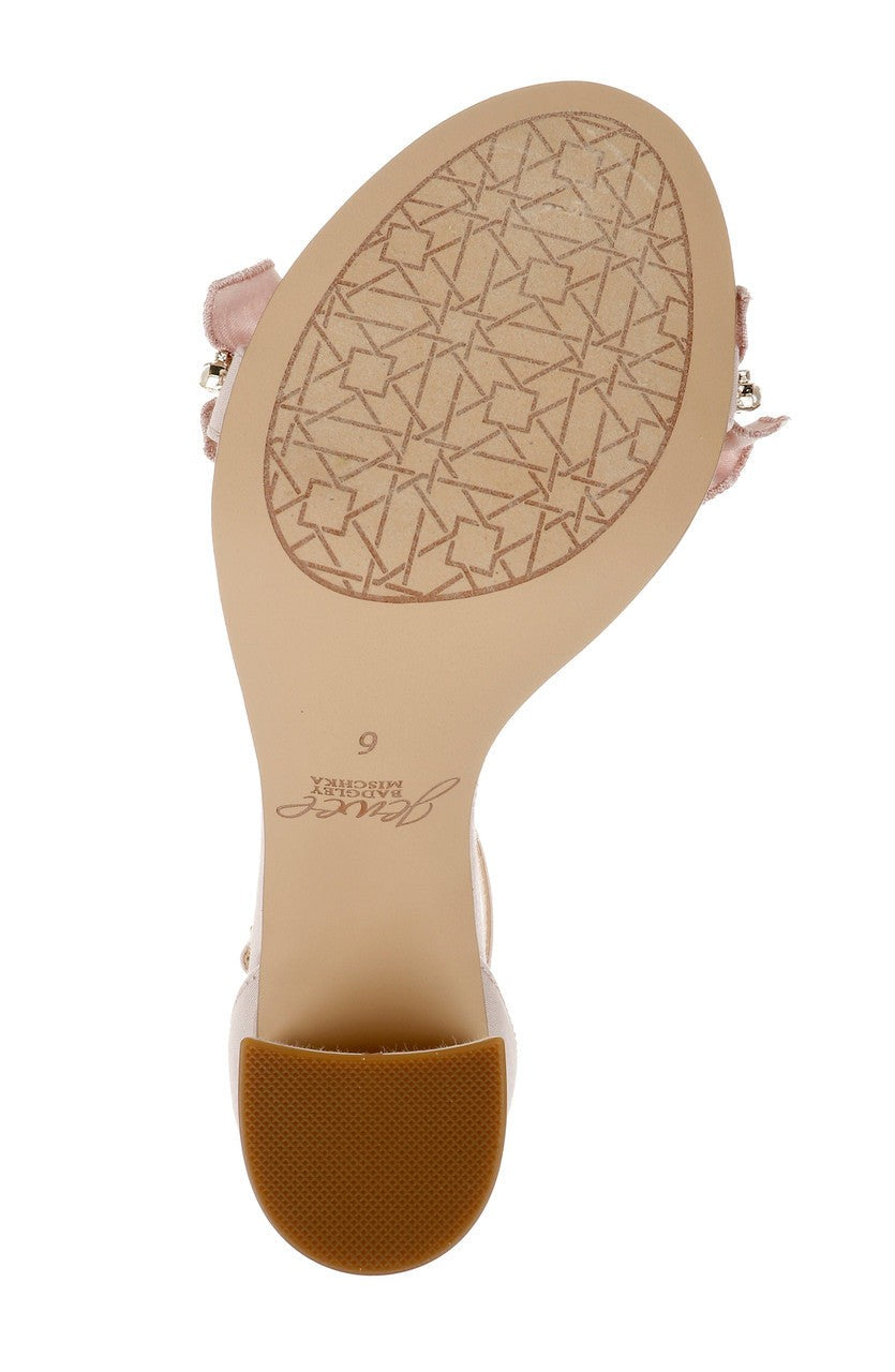 Deva Ruffle High Block Heel
