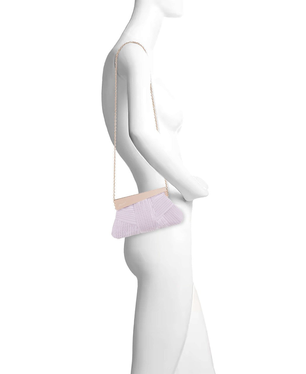 Millie Mini Pleated Satin Pouch