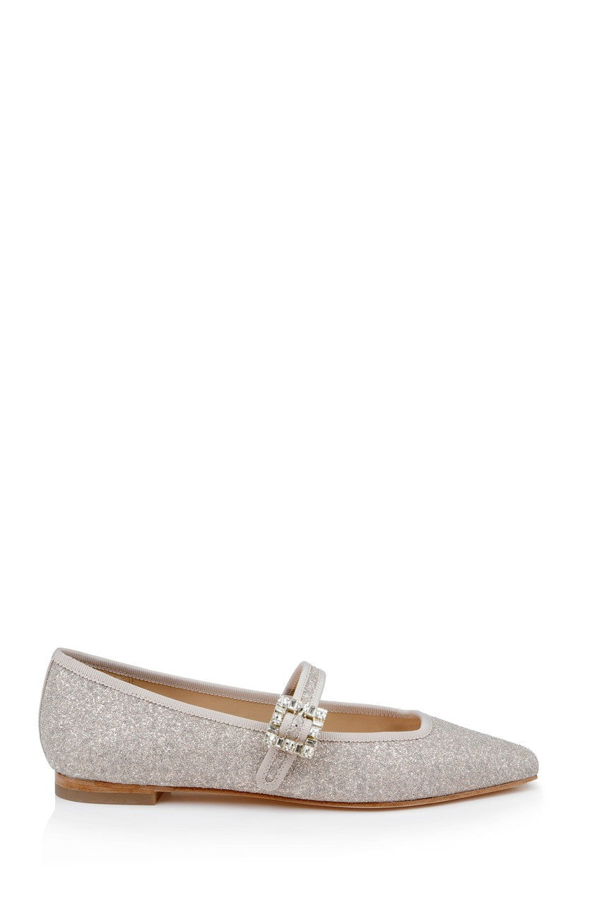 Brystol Ballerina Flats with Crystal Buckle