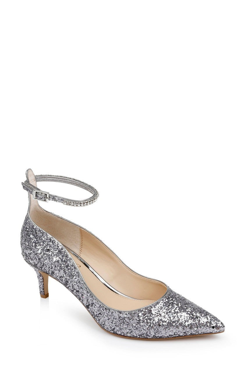 Jamila Ankle Strap Kitten Heel