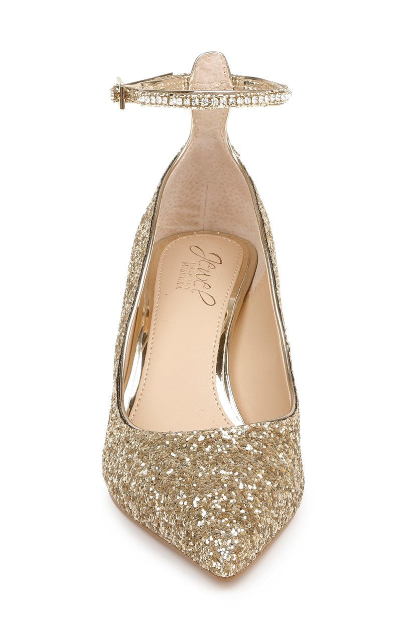 Jamila Ankle Strap Kitten Heel