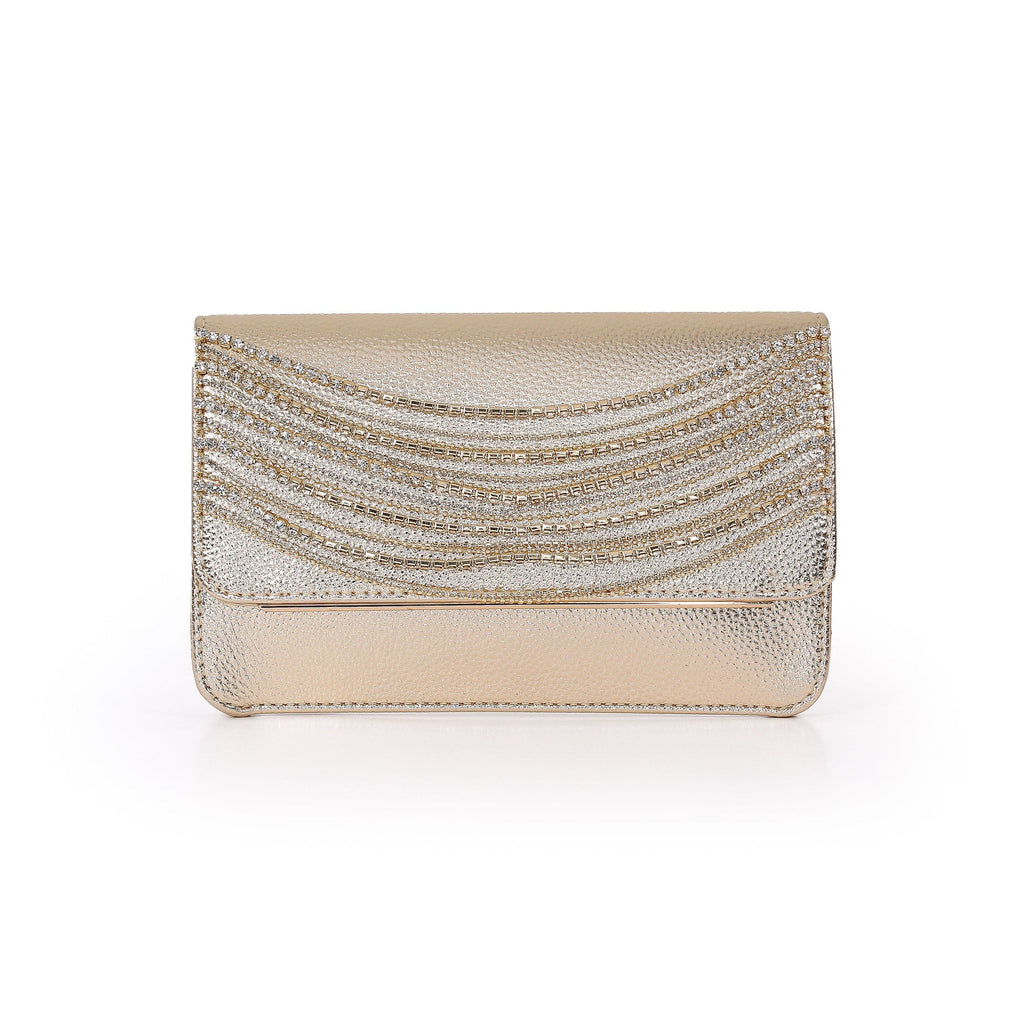 Lux Crystal Chain Envelope Clutch