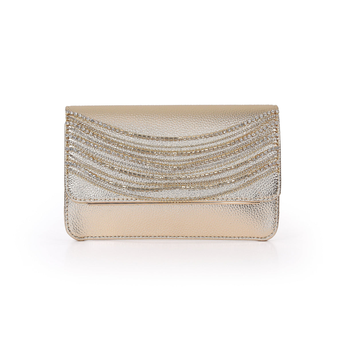 Lux Crystal Chain Envelope Clutch