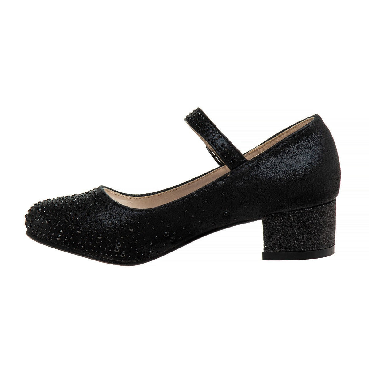 Girls' Buckled Block Heel Dress Shoes