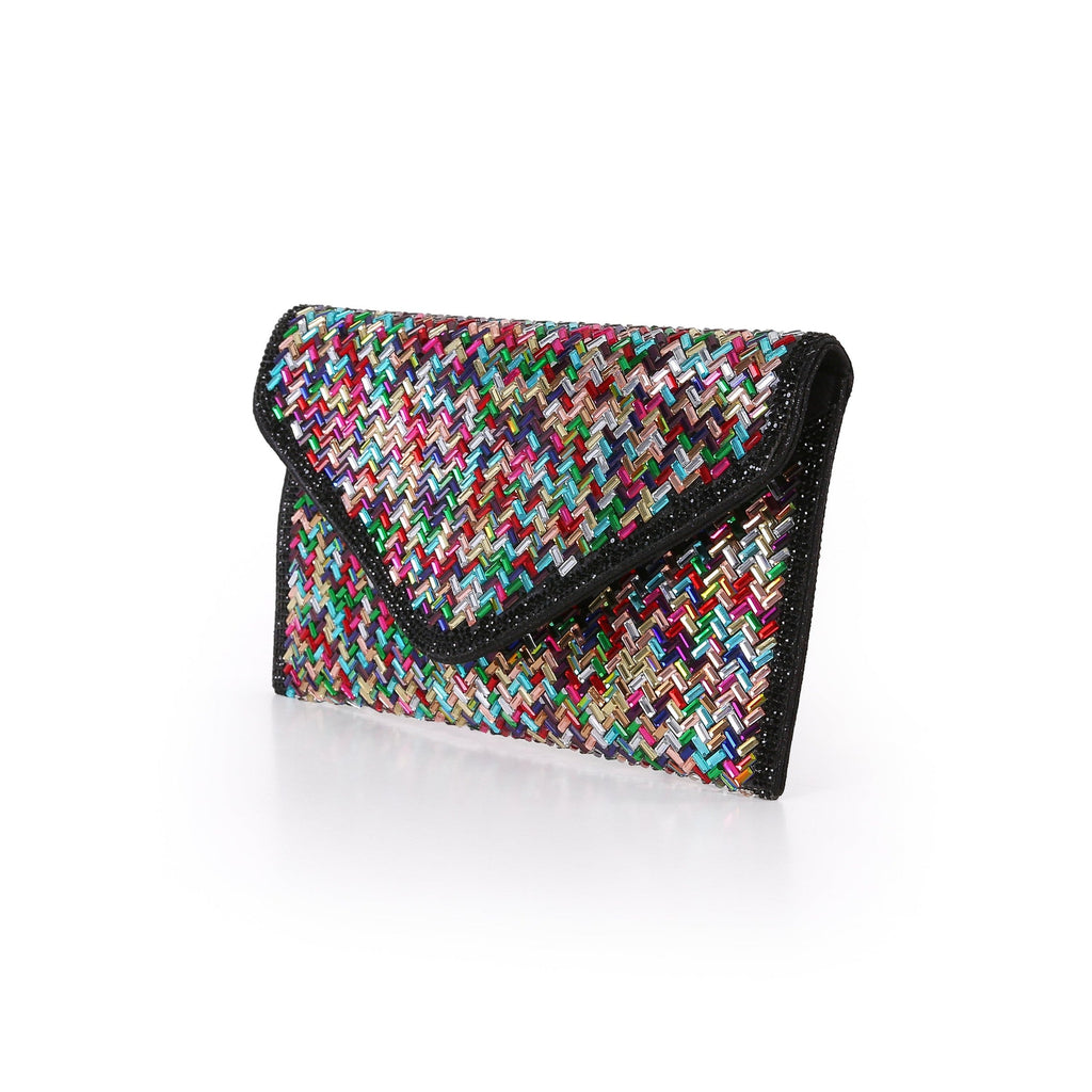 Bibi Slim Crystal Envelope Clutch