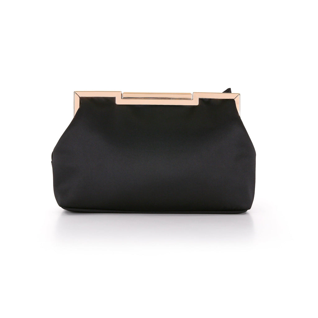 Vivien Satin Tie Pouch Clutch