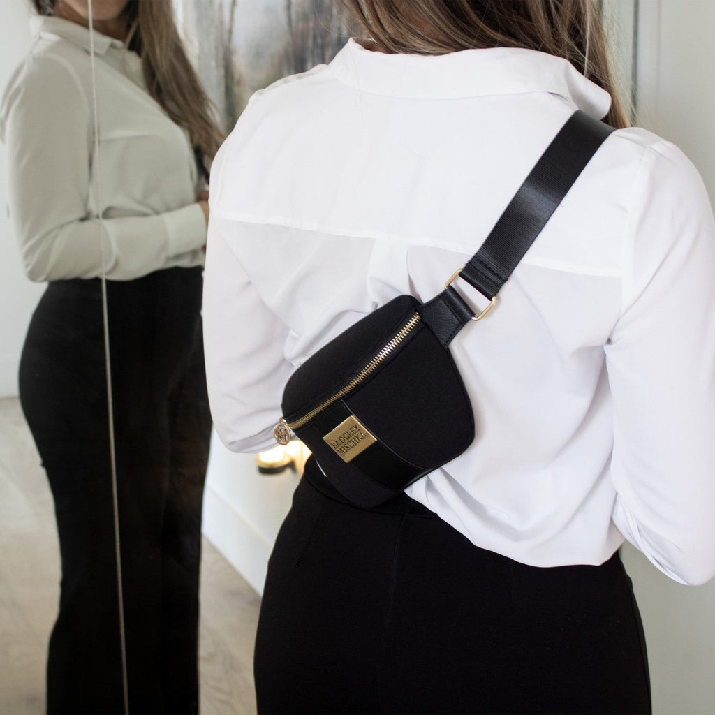 Sage Scuba and Vegan Leather Belt Bag