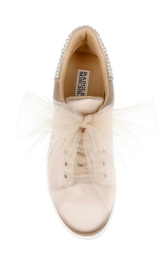 Gem Dressy Satin Sneakers
