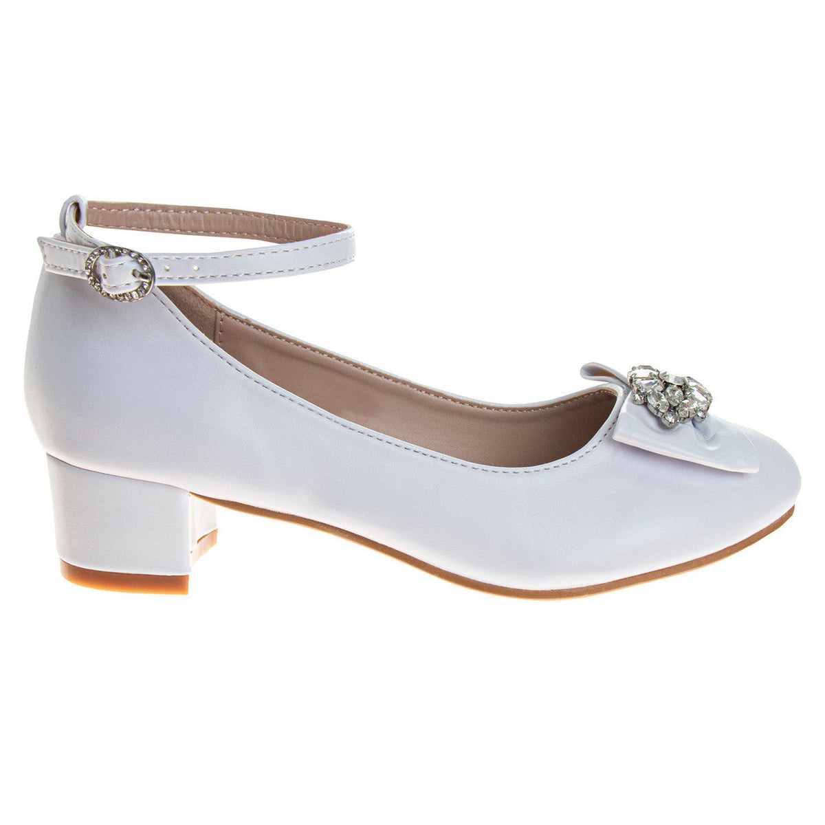 Girls' Ankle Strap Dress Pumps
