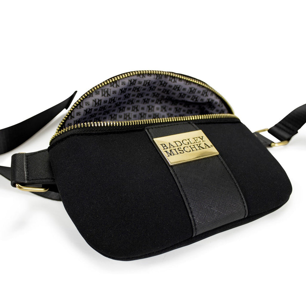 Sage Scuba and Vegan Leather Belt Bag