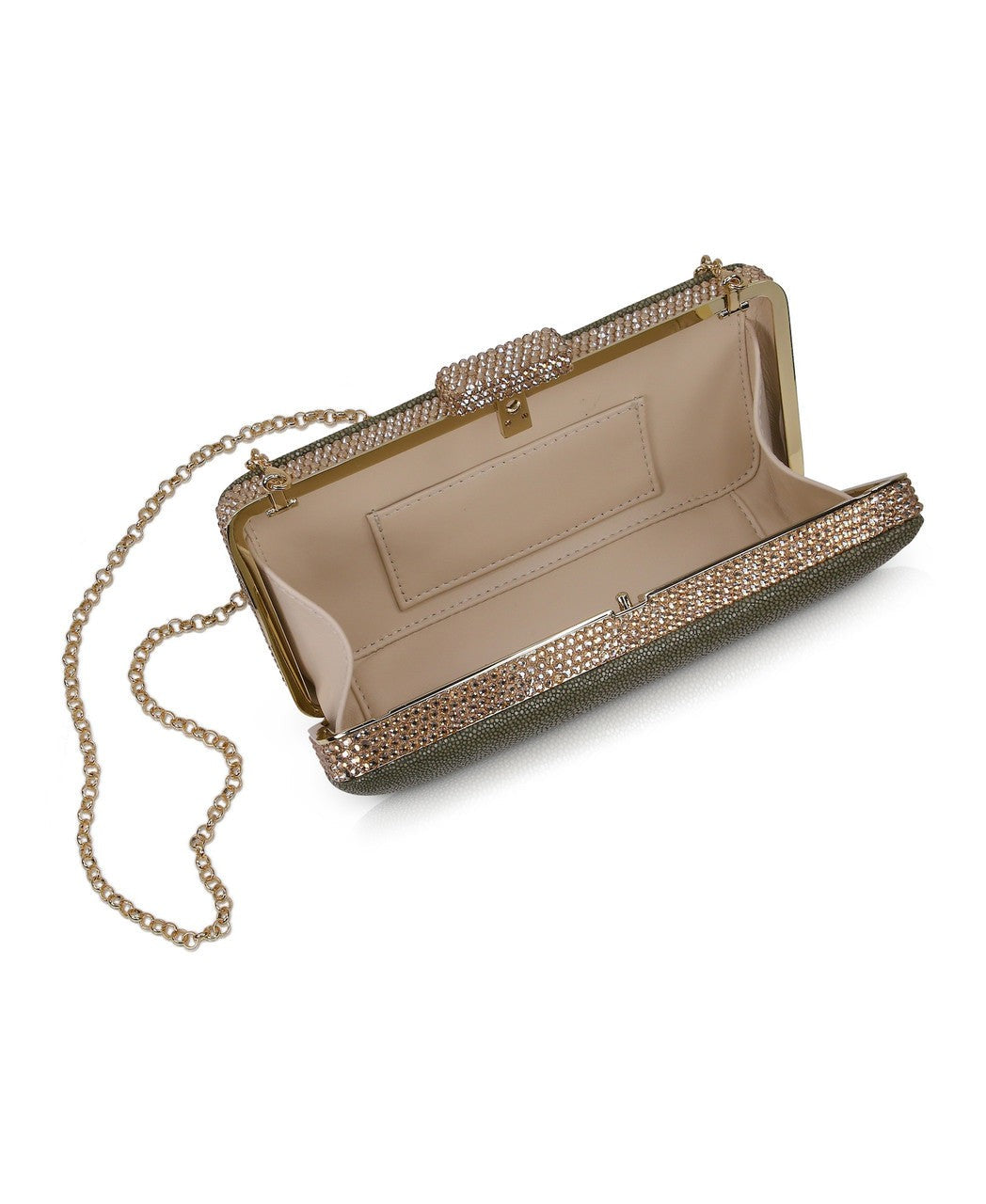 Evelyn Stingray Leather Clutch