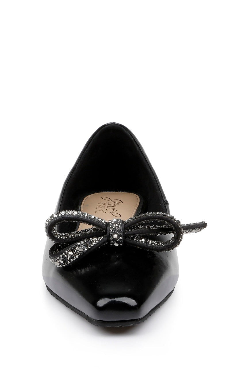 Hesther Ballerina Flats with Rhinestone Bow