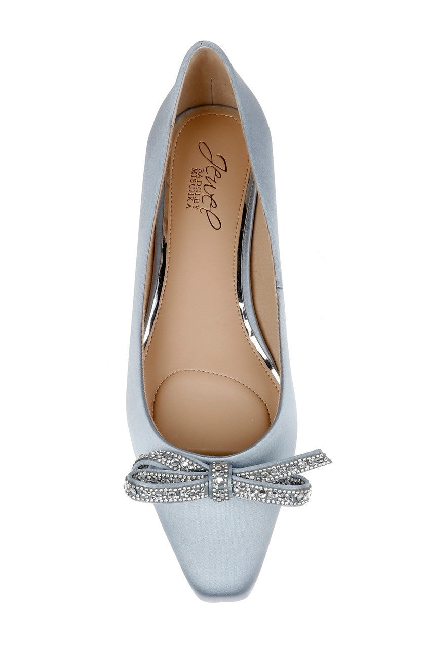 Hesther Ballerina Flats with Rhinestone Bow