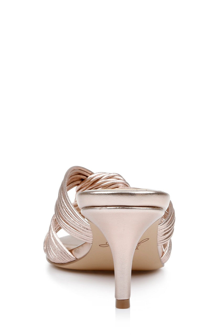 Mia Twisted Leather Mules