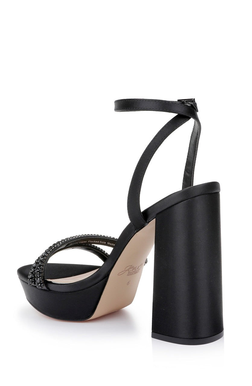 Rochel Platform Block Heel with Gemstone Embellished Straps