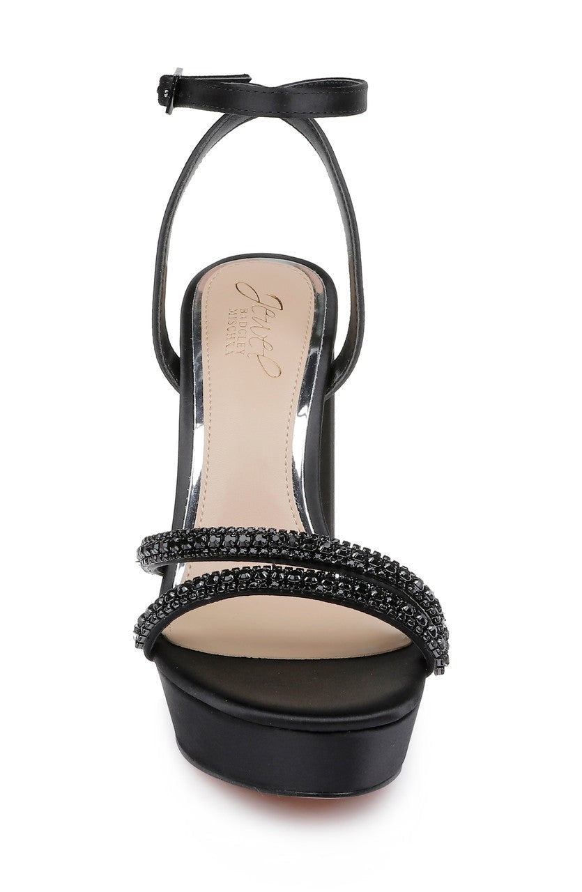 Rochel Platform Block Heel with Gemstone Embellished Straps