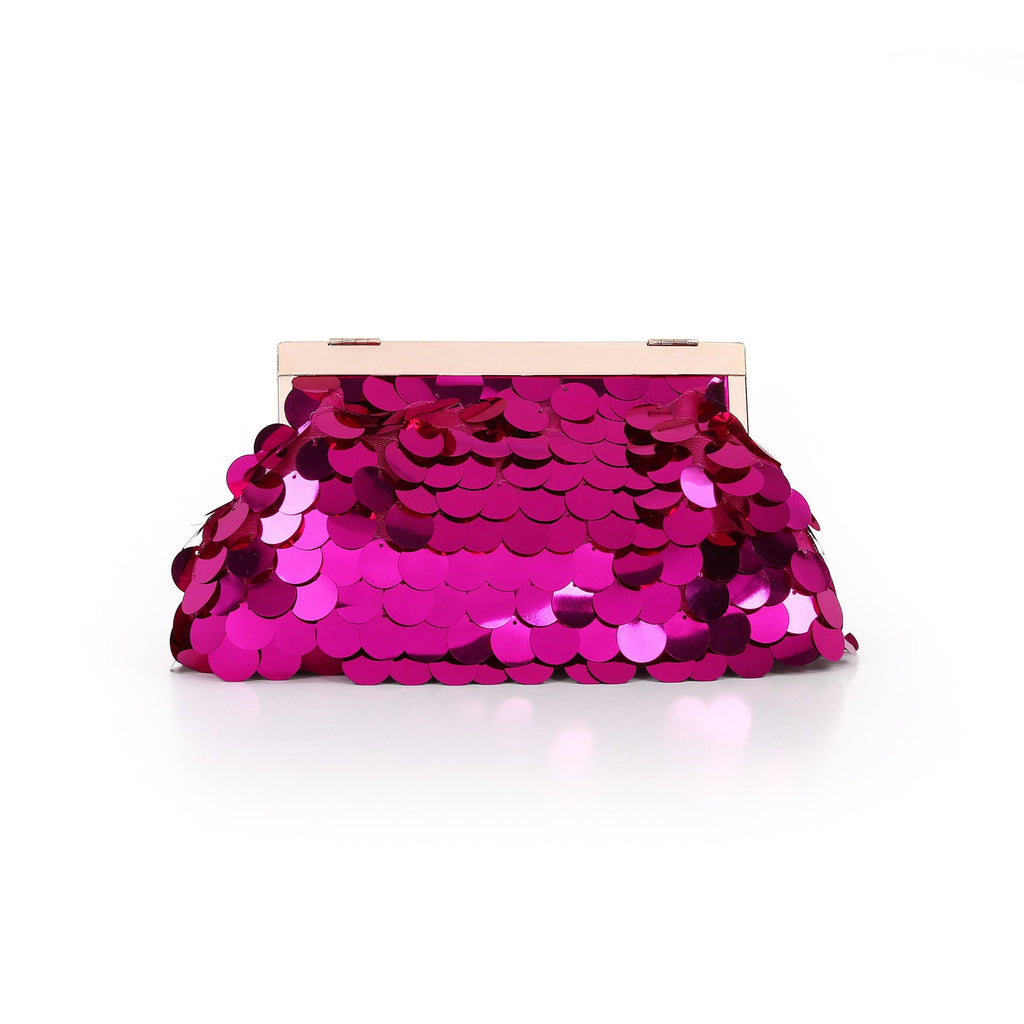 Edie Payette Sequin Pouch Clutch