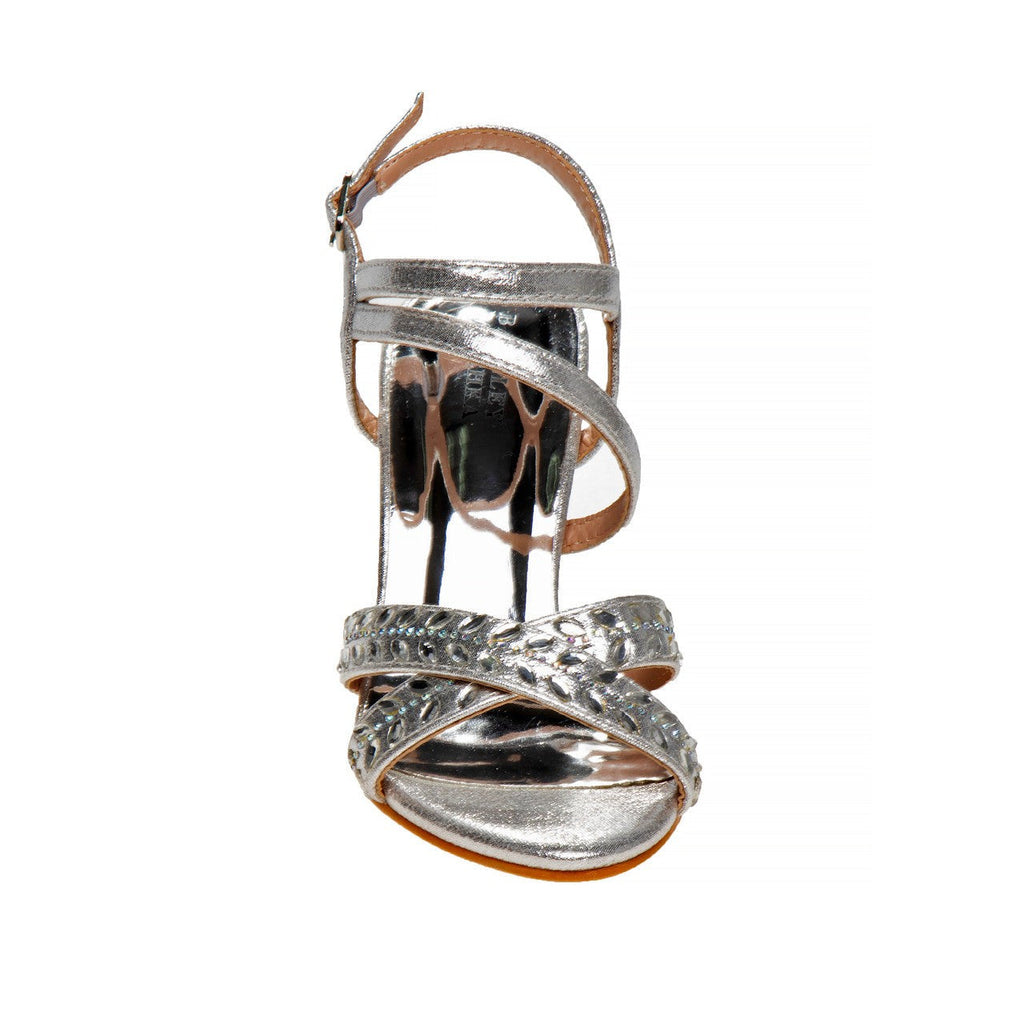 Strappy Open Toe Metallic Girls Shoe