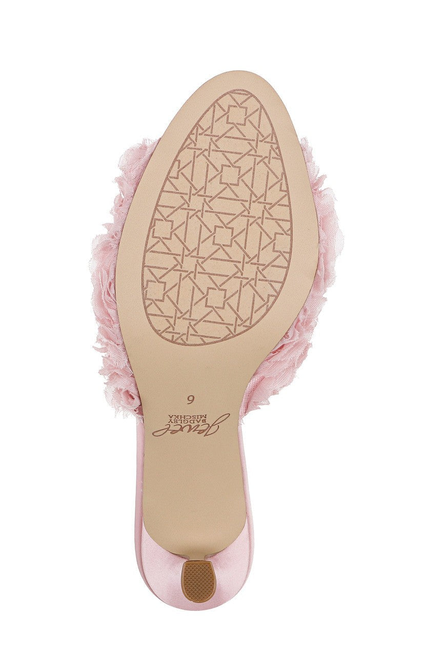 Scarlet Kitten Heel Mule Sandals