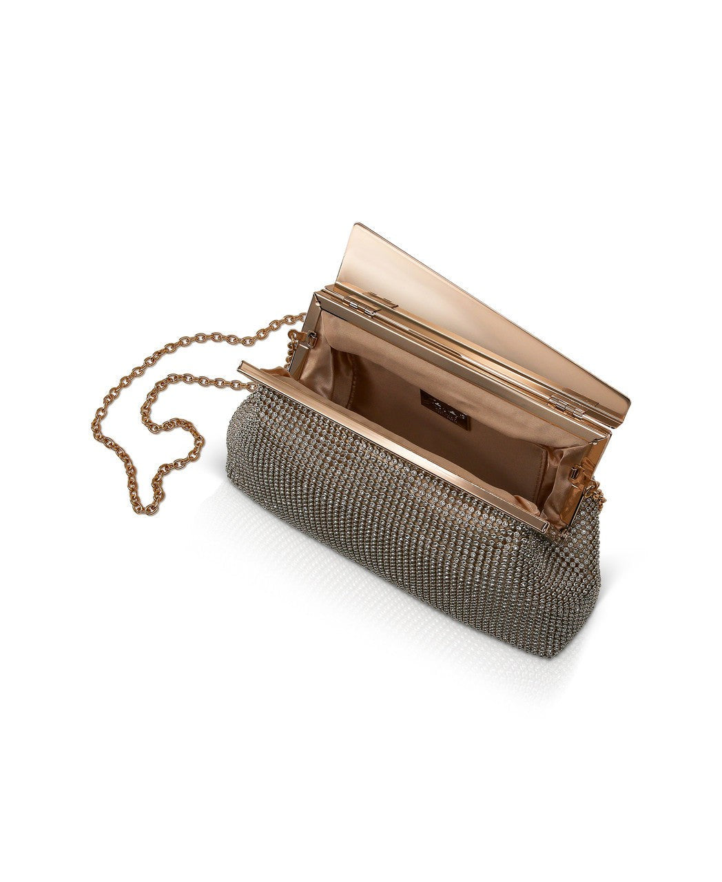 Ivy Asymmetrical Crystal Pouch Clutch