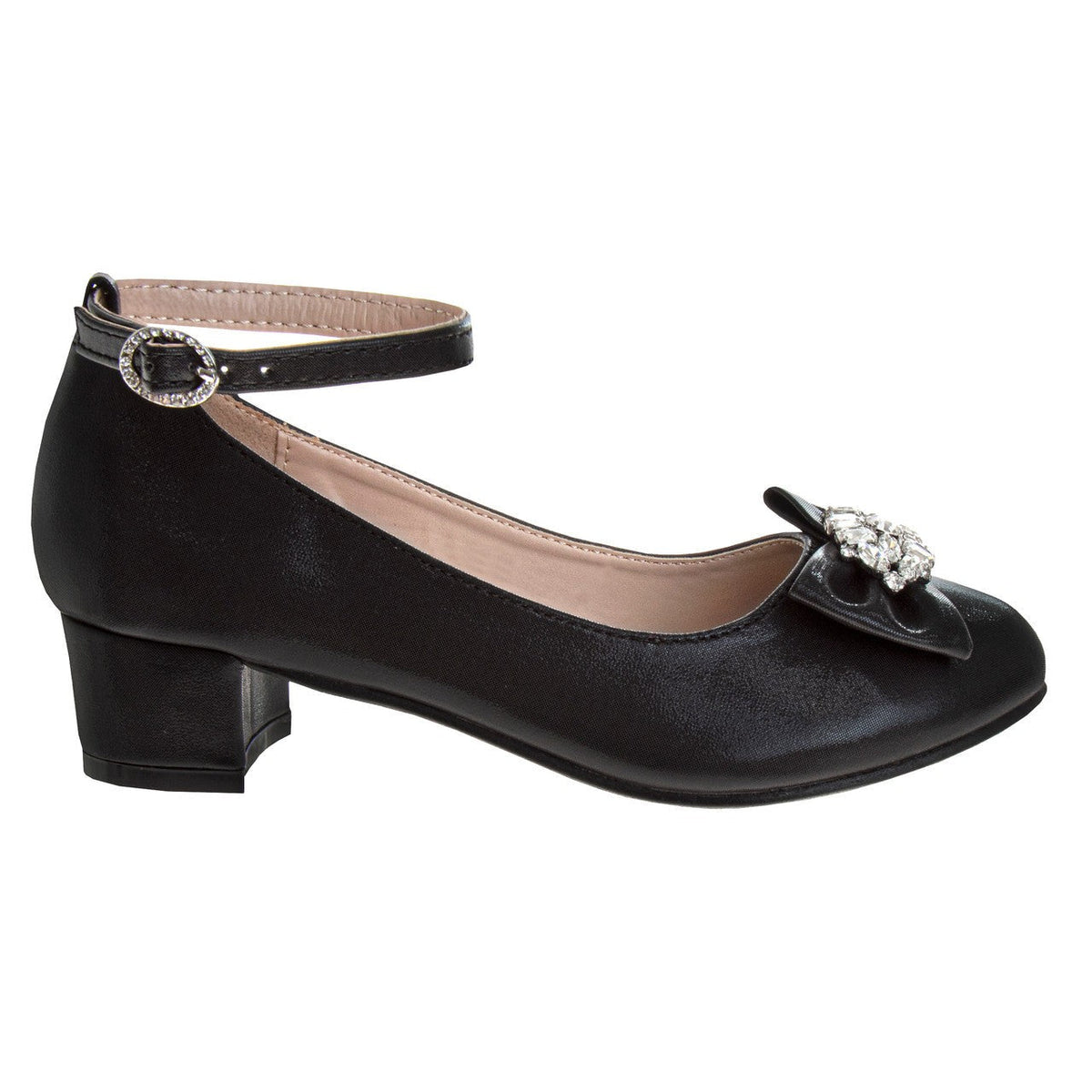 Girls' Ankle Strap Dress Pumps