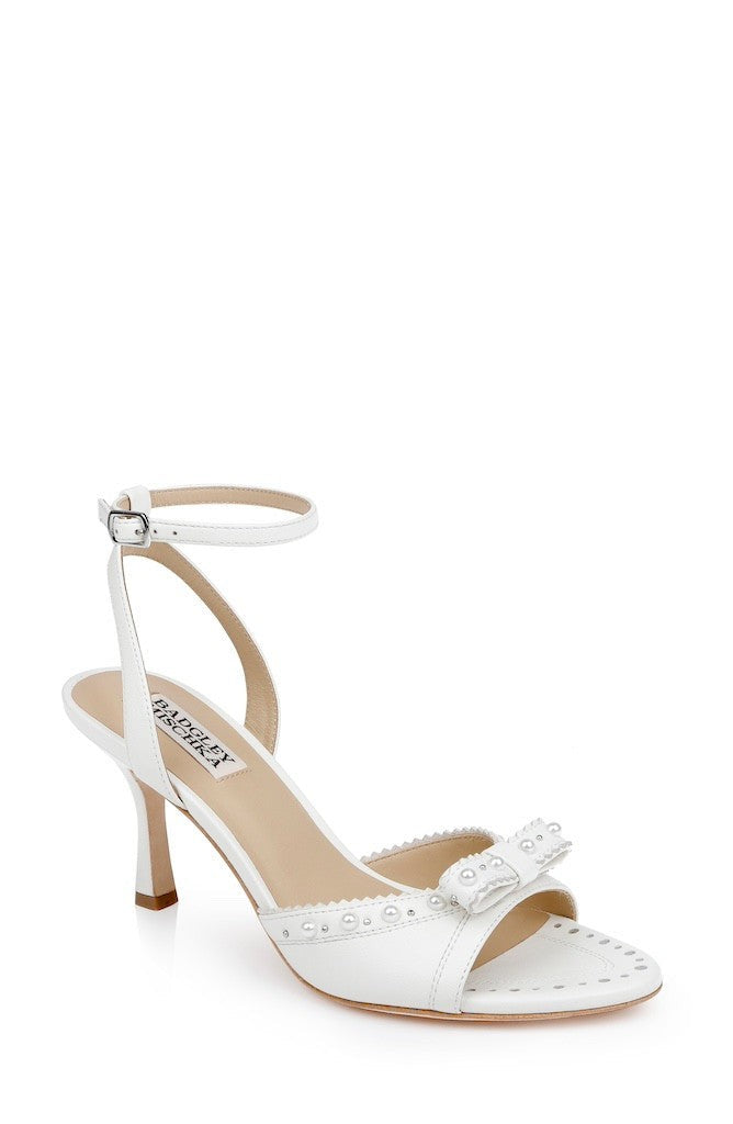 Giuliana Leather Ankle Strap Heels