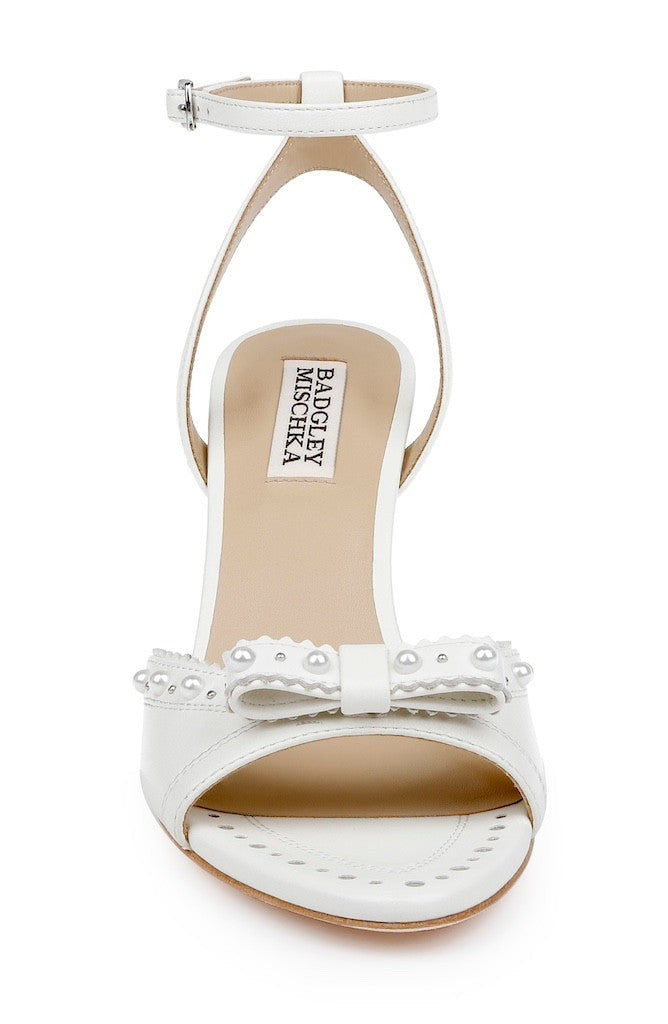Giuliana Leather Ankle Strap Heels