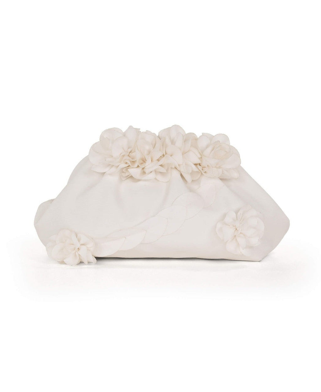 Lottie Floral Applique Pouch Clutch