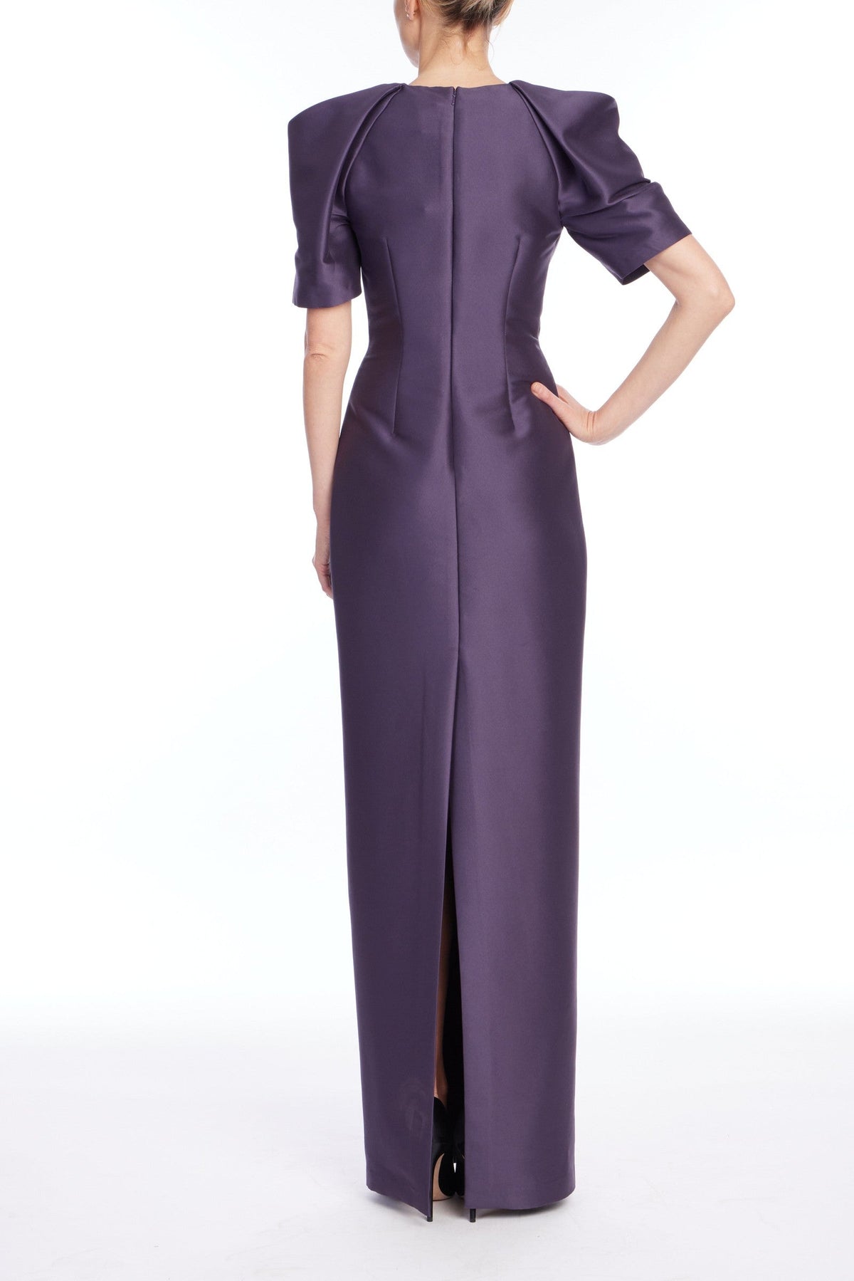 V Neck Sleeve Gown