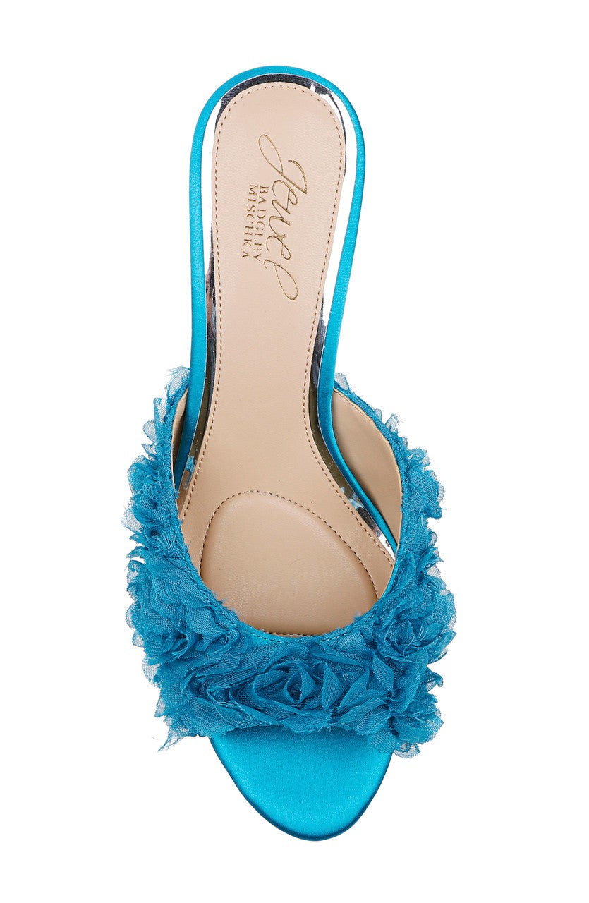 Scarlet Kitten Heel Mule Sandals