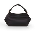 Noelle Crystal Handle Satin Pouch Bag