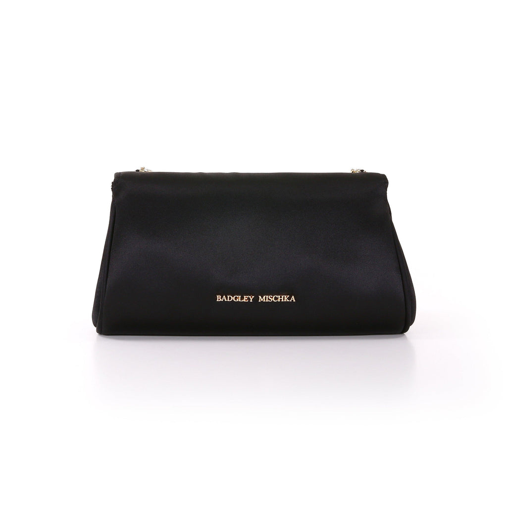 Seraphina Satin Clutch with Crystal Necklace Handslip