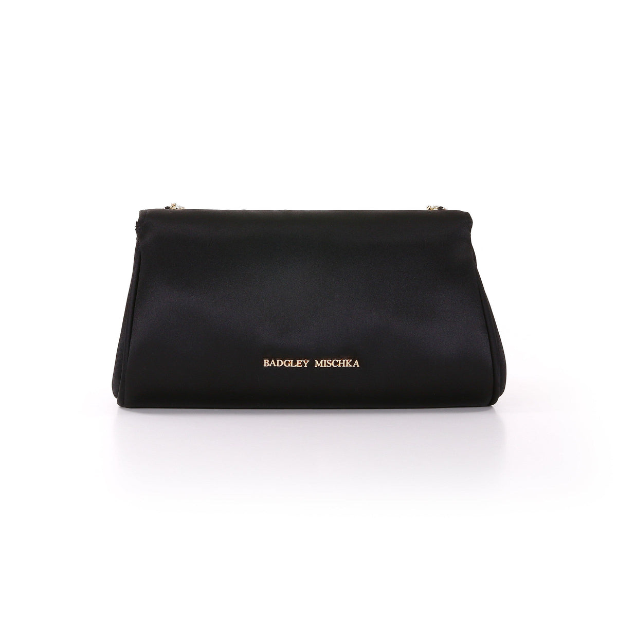 Seraphina Satin Clutch with Crystal Necklace Handslip