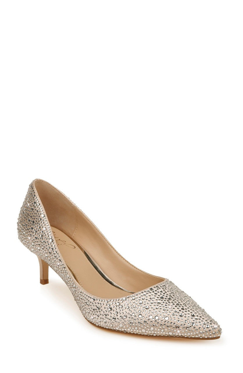 Frenchie Wide Width Pointed Toe Kitten Heel