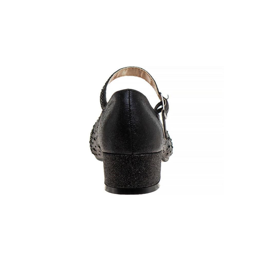 Girls' Buckled Block Heel Dress Shoes