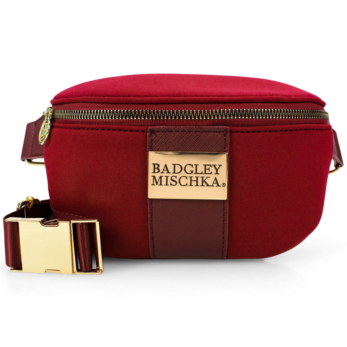 Sage Scuba and Vegan Leather Belt Bag