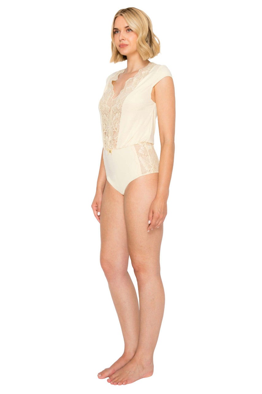 Luxe Sparkle Lace Brief Bodysuit